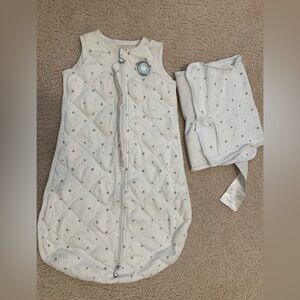 Dreamland baby weighted sleep sack with swaddle  Star-Patterned small